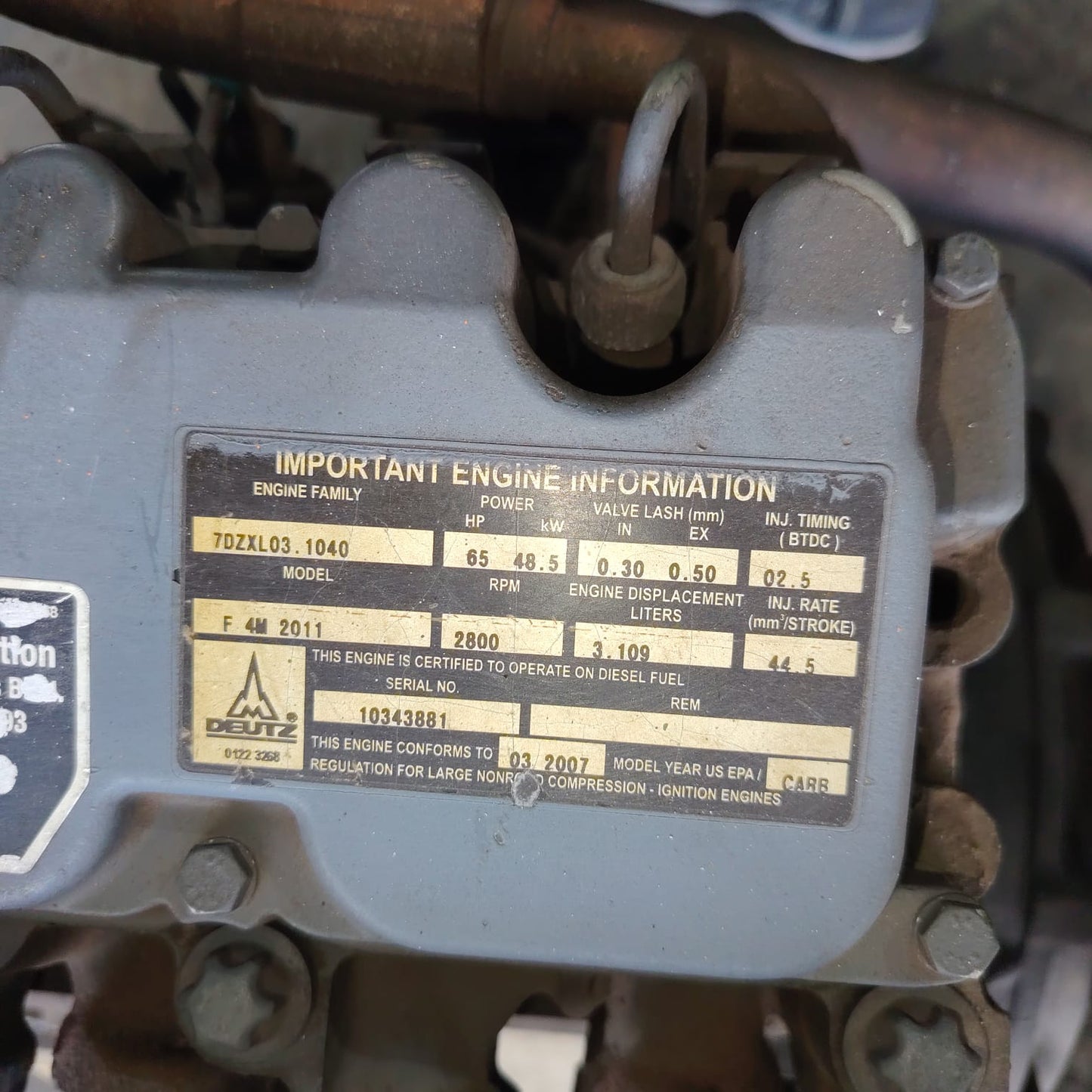 DEUTZ DEUTZ 2011 7DZXL03.1040 / F4M2011